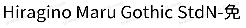 Hiragino Maru Gothic StdN字体转换